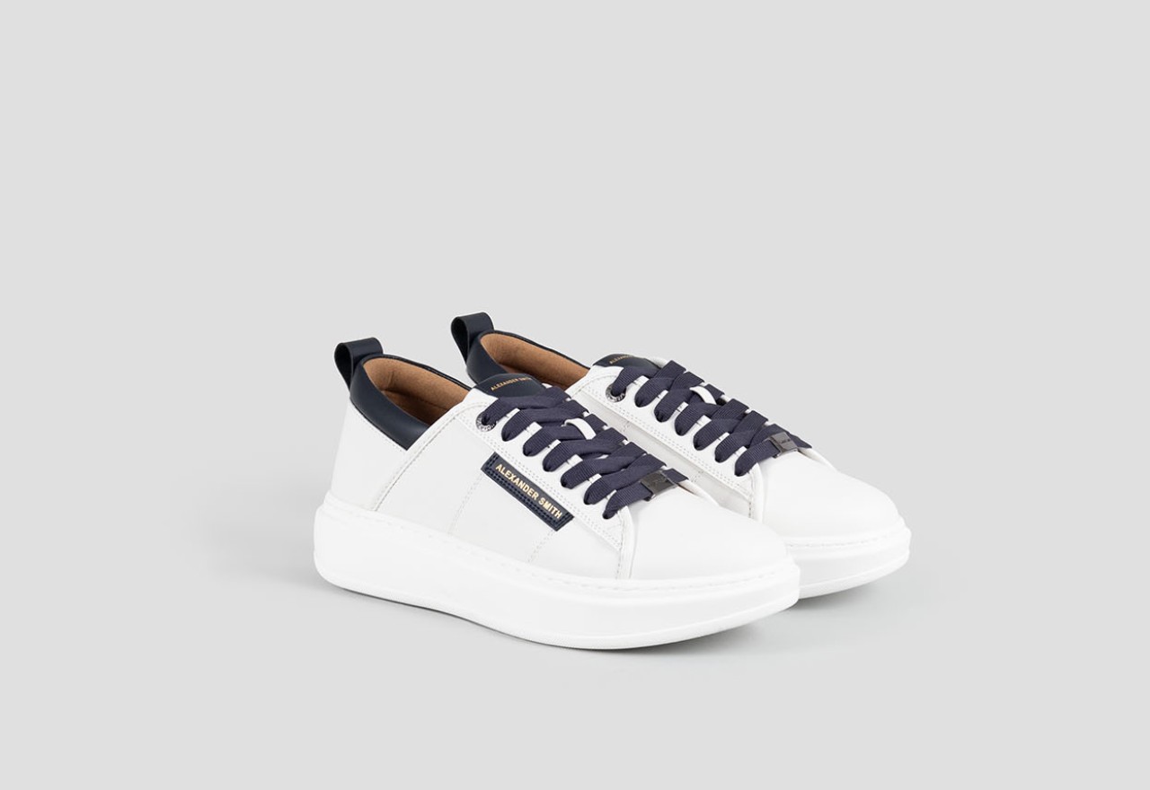 Alexander Smith ECO-WEMBLEY MAN WHITE BLUE Spedizione Gratuita