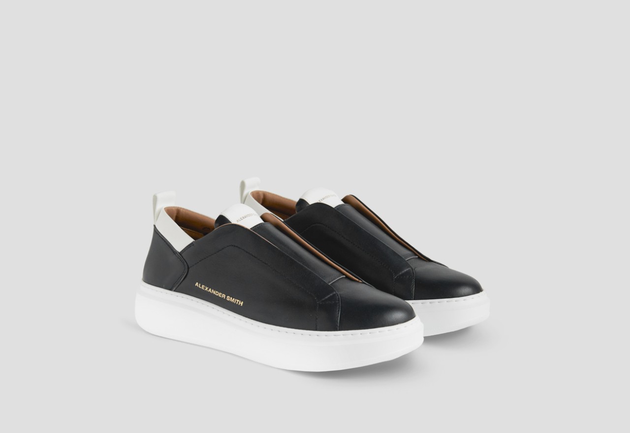 Alexander Smith WEMBLEY SLIP-ON MAN BLACK WHITE Online