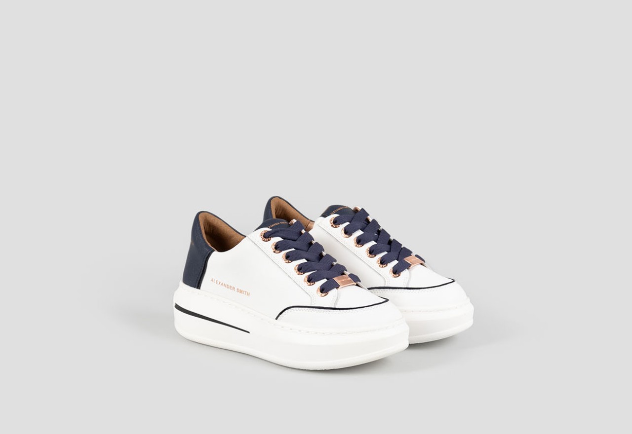 Alexander Smith LANCASTER WOMAN WHITE BLUE Saldi Di Fabbrica