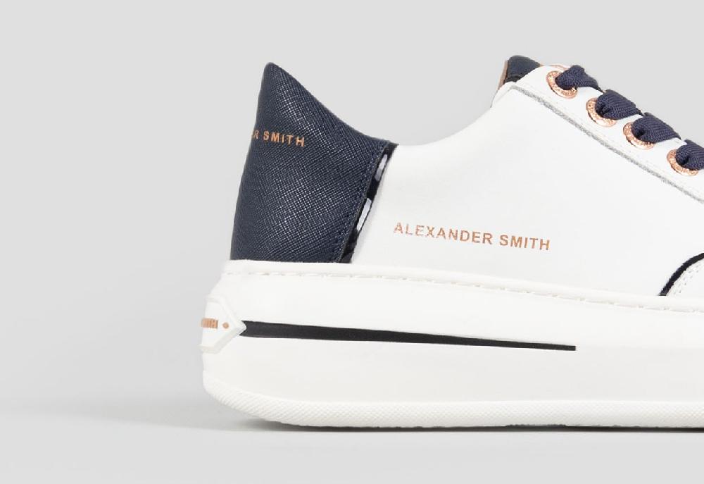 Alexander Smith LANCASTER WOMAN WHITE BLUE Saldi Di Fabbrica