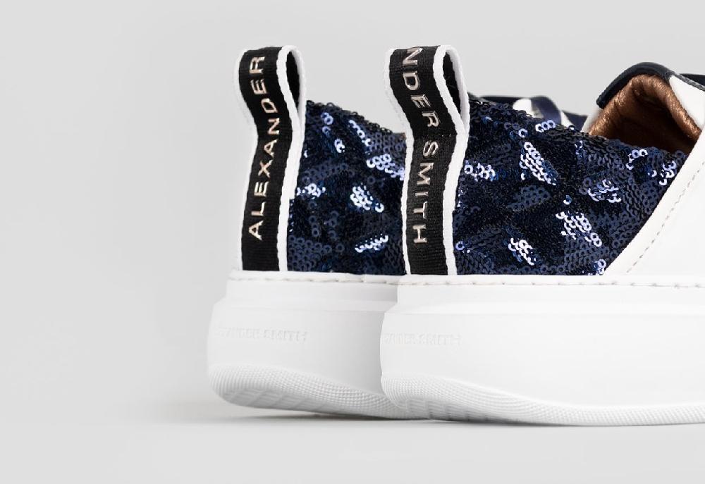 Alexander Smith WEMBLEY WOMAN WHITE BLUE Spedizione Gratuita