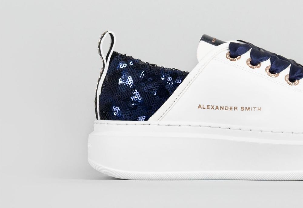 Alexander Smith WEMBLEY WOMAN WHITE BLUE Spedizione Gratuita
