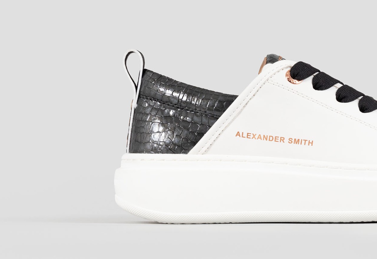 Alexander Smith ECO-WEMBLEY WOMAN WHITE BLACK Sottocosto