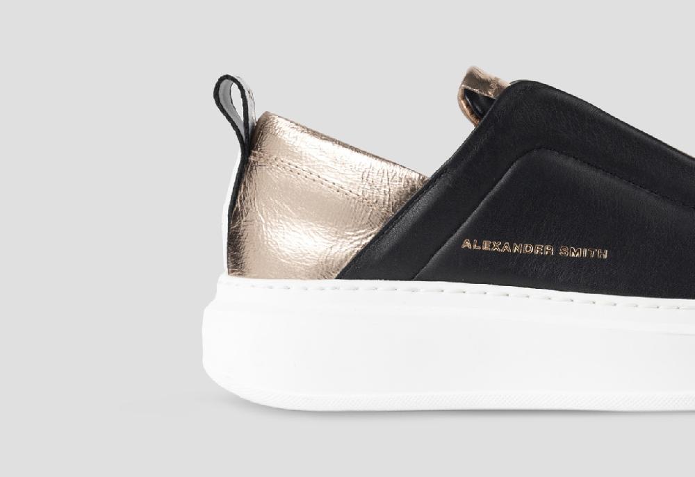 Alexander Smith WEMBLEY SLIP-ON WOMAN BLACK COPPER Negozio