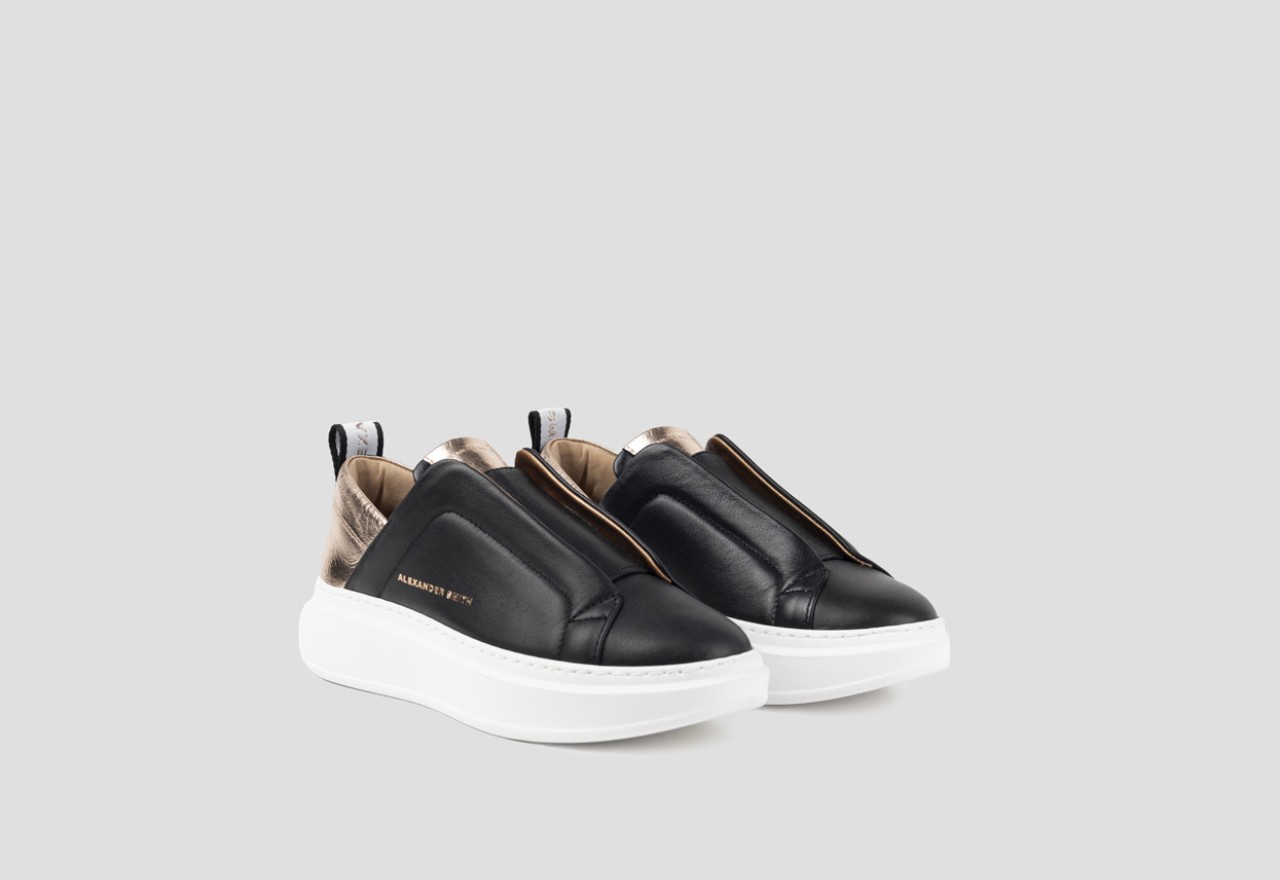 Alexander Smith WEMBLEY SLIP-ON WOMAN BLACK COPPER Negozio
