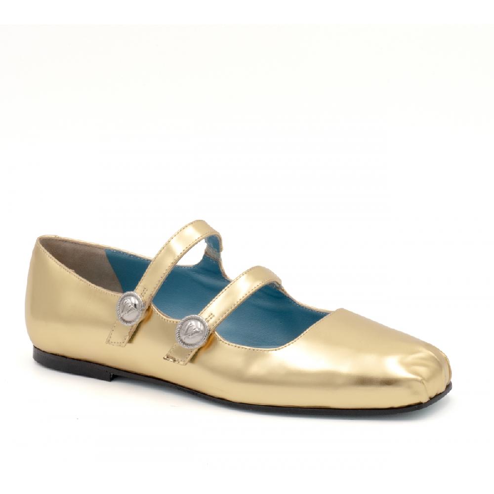 Amalfi by rangoni Ballerina Bambolina oro Soddisfazione Garantita