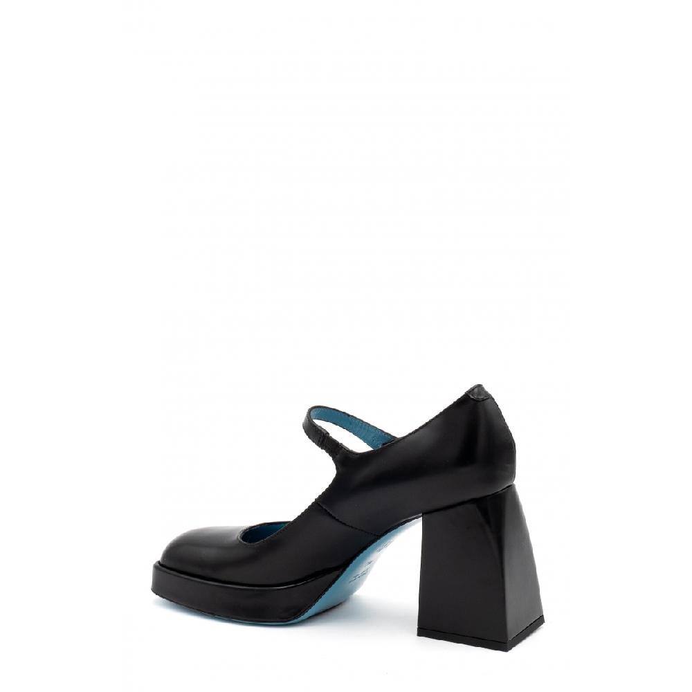 Amalfi by rangoni Scarpe maryjane plateau Piuma nere Affare Del Giorno