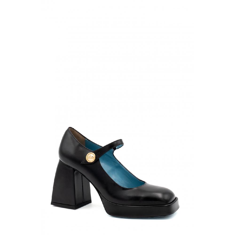 Amalfi by rangoni Scarpe maryjane plateau Piuma nere Affare Del Giorno