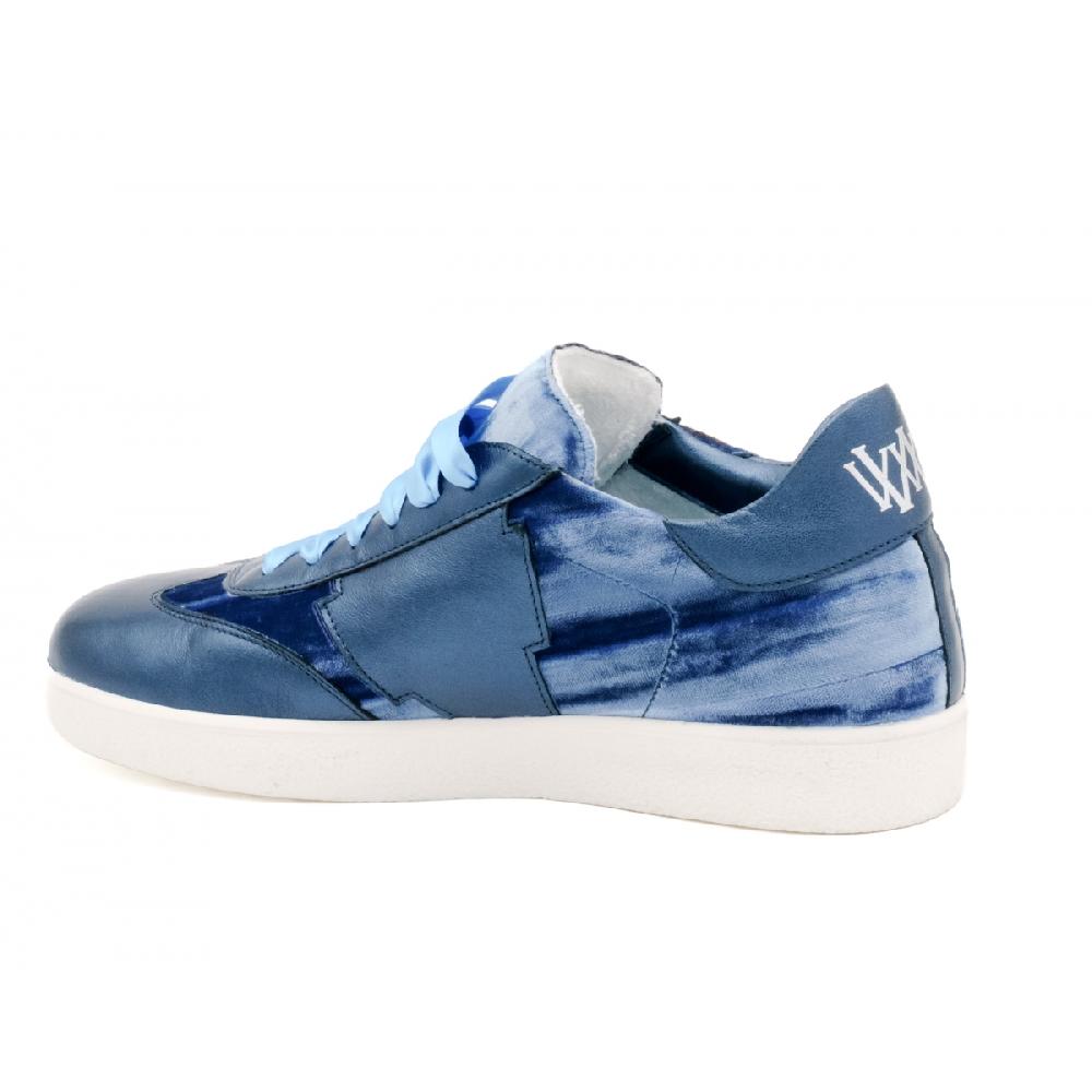 Amalfi by rangoni Sneakers Valetta velluto blu Novità