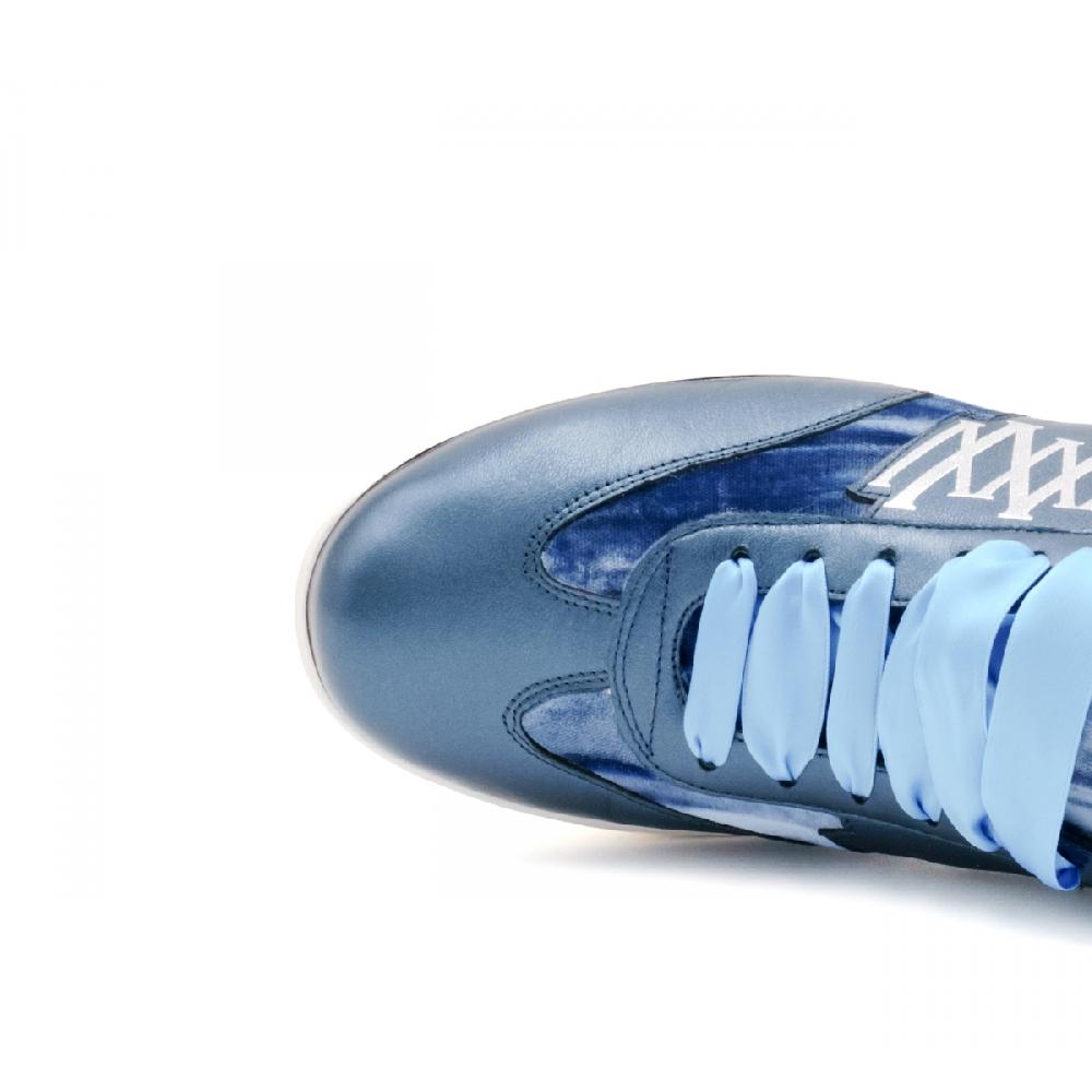 Amalfi by rangoni Sneakers Valetta velluto blu Novità