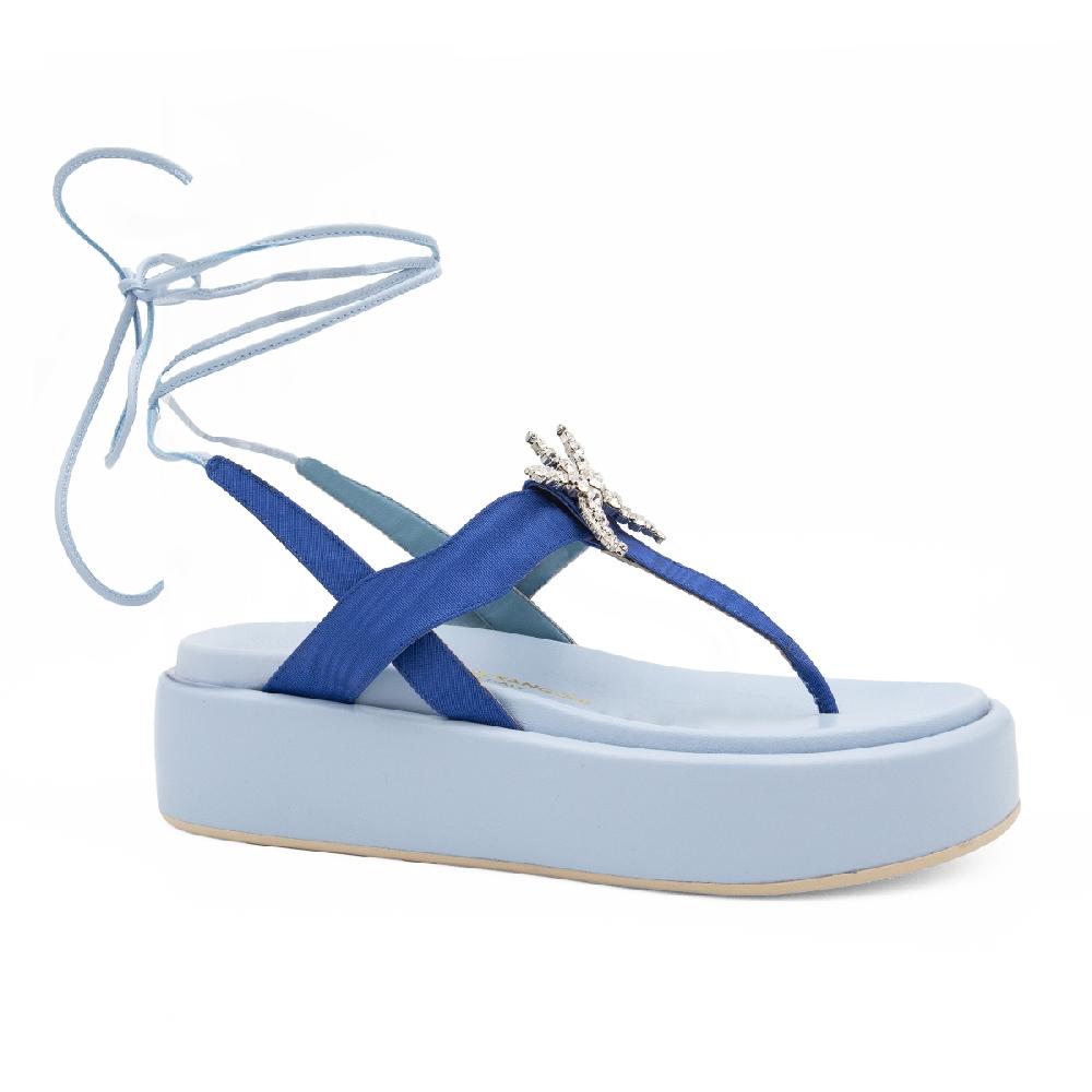 Amalfi by rangoni Sandalo piattaforma Capri blu I Più Venduti