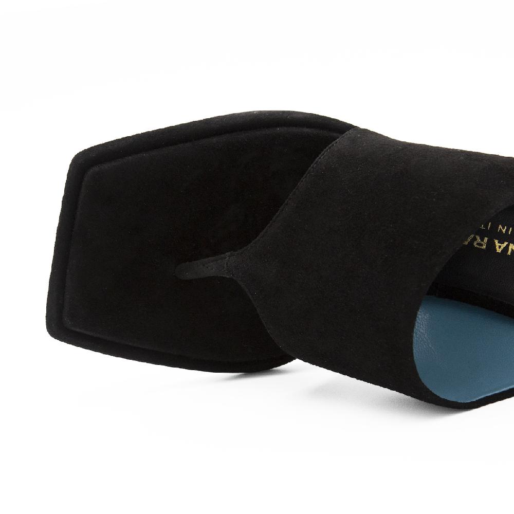 Amalfi by rangoni Mule infradito Desiderio nero Negozio