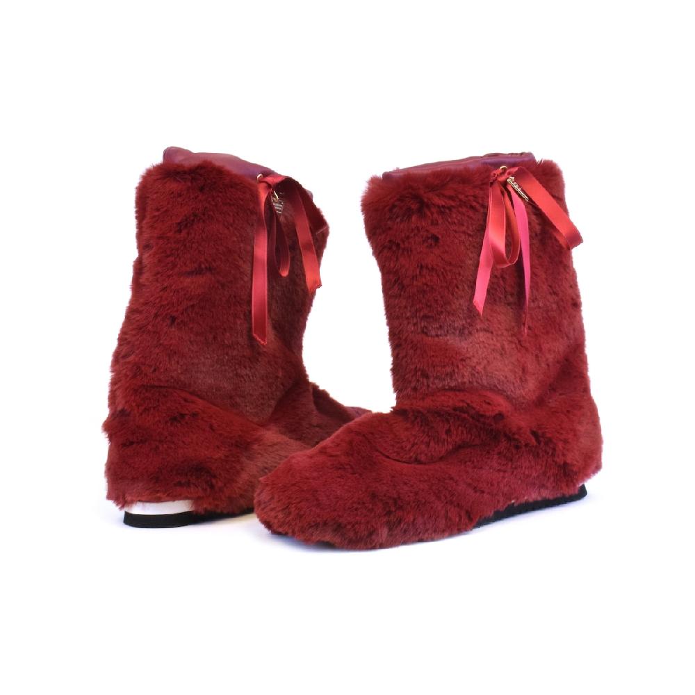 Amalfi by rangoni Stivaletto da casa Fluffity rosso Promozione