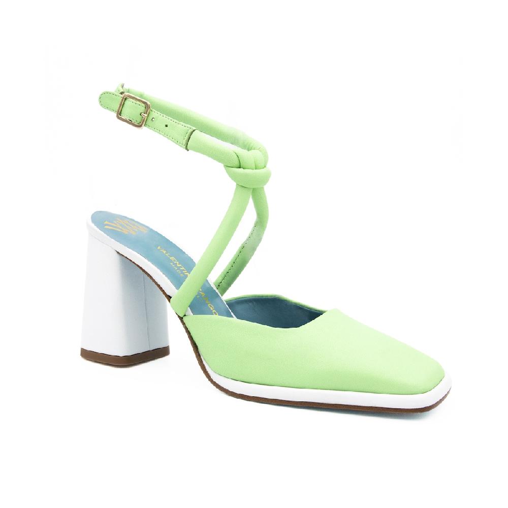 Amalfi by rangoni Décolleté slingback Elba verde Prezzo Ridotto
