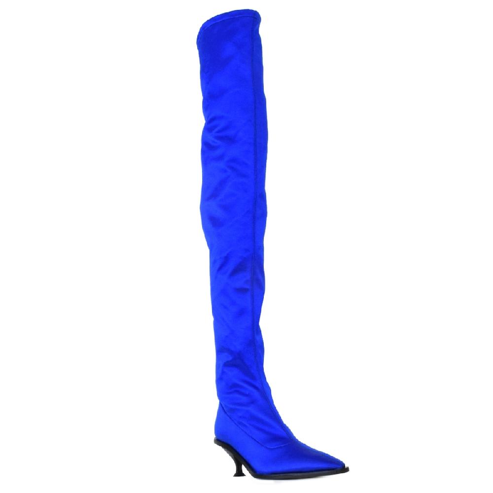 Amalfi by rangoni Stivale cuissard Dolores blu Vendite Flash