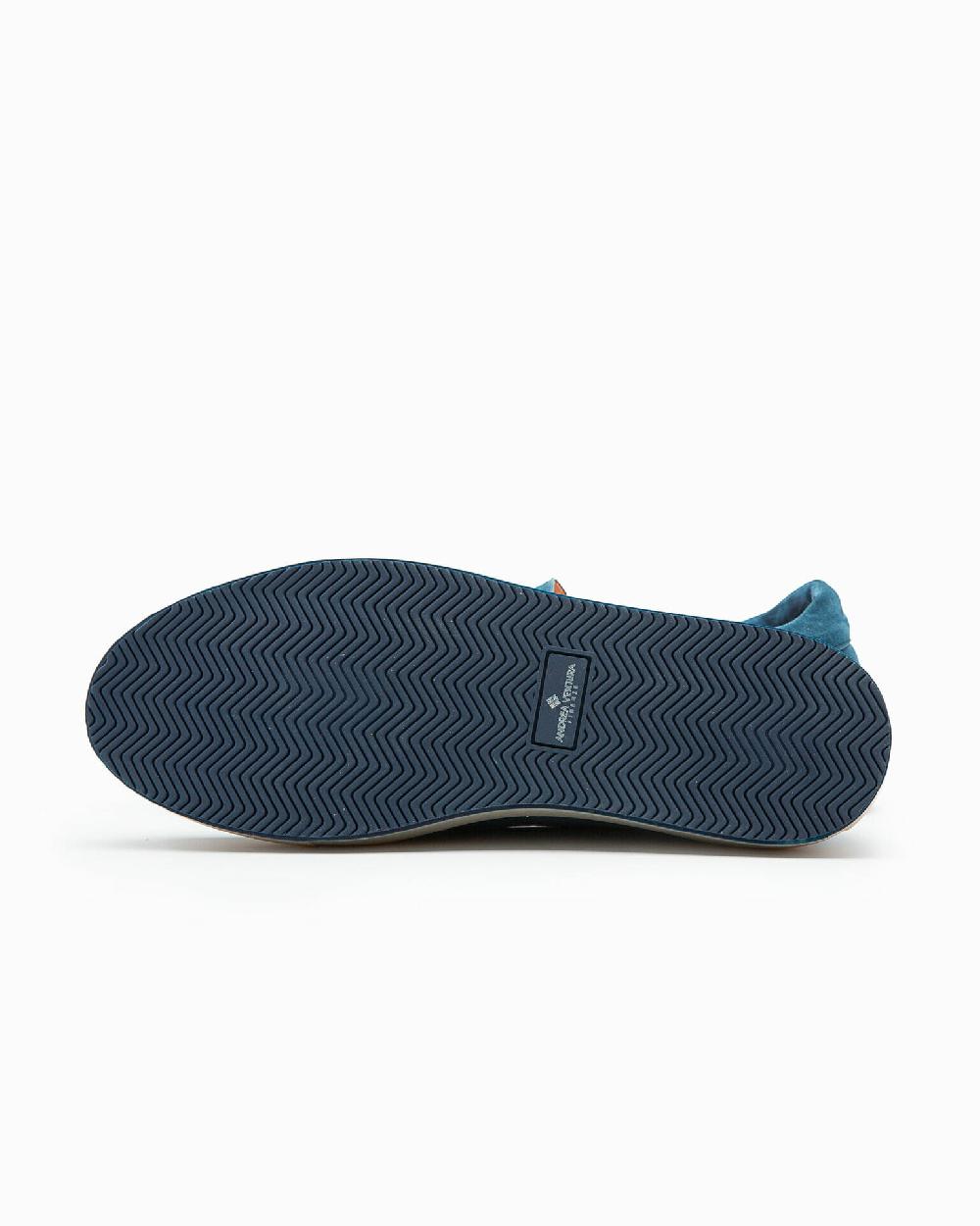 Andrea ventura Casual sneaker PF Ponza in suede bois blue Vendita