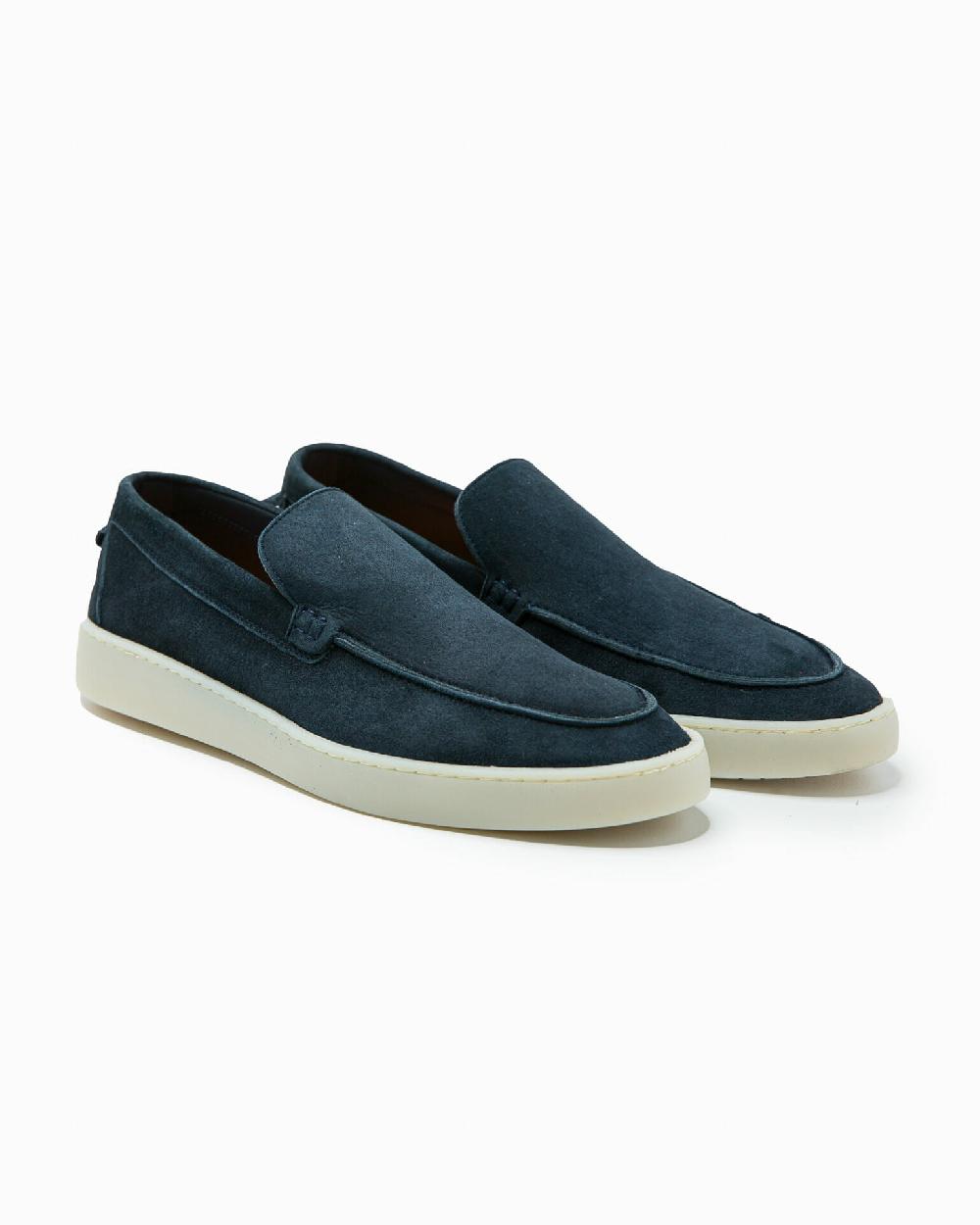 Andrea ventura MOCASSINO ST BARTH LS IN SUEDE ECLIPSE BLUE Negozi Online