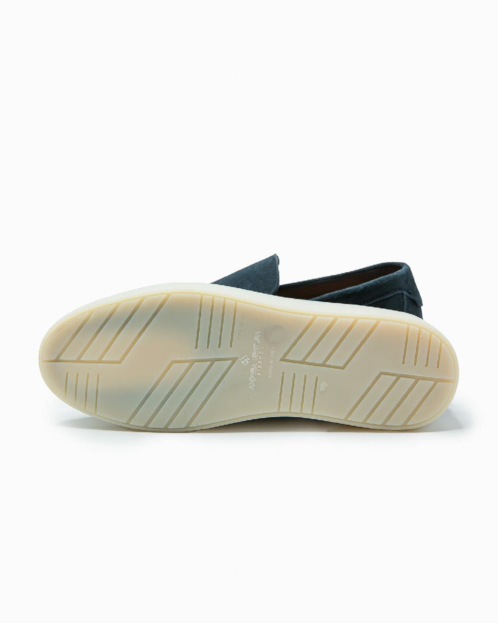 Andrea ventura MOCASSINO ST BARTH LS IN SUEDE ECLIPSE BLUE Negozi Online