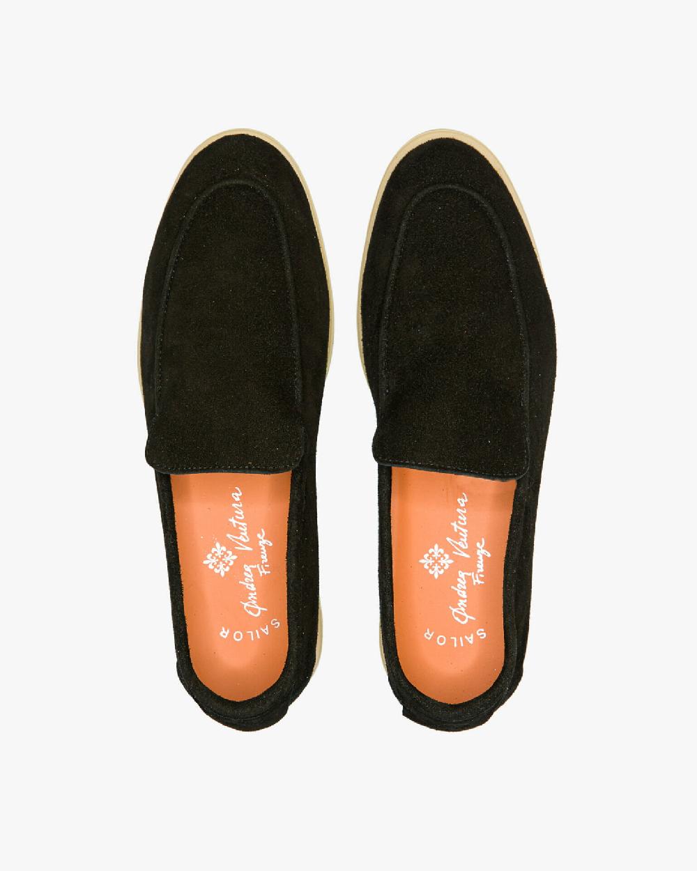 Andrea ventura MOCASSINO DONNA AQ-D COAST IN SUEDE NERO Spedizione Gratuita