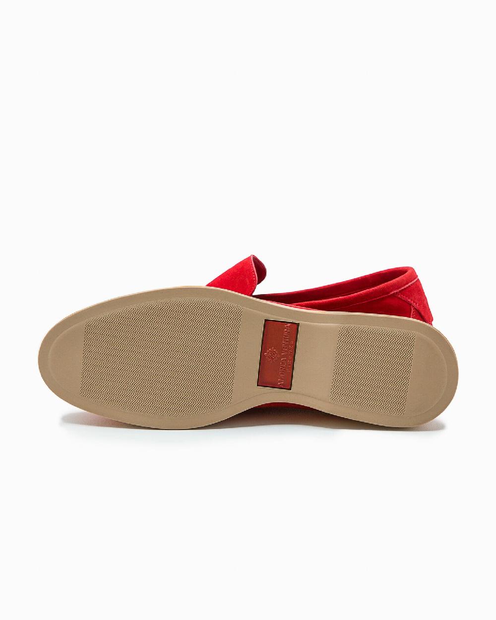 Andrea ventura MOCASSINO DONNA AQ-D COAST IN SUEDE ROSSO Soddisfazione Garantita
