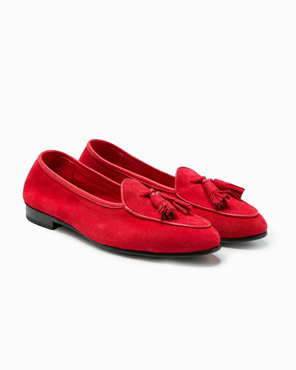 Andrea ventura MOCASSINO DONNA BELGIAN-D NP-CR IN SUEDE ROSSO KUBRICK Online