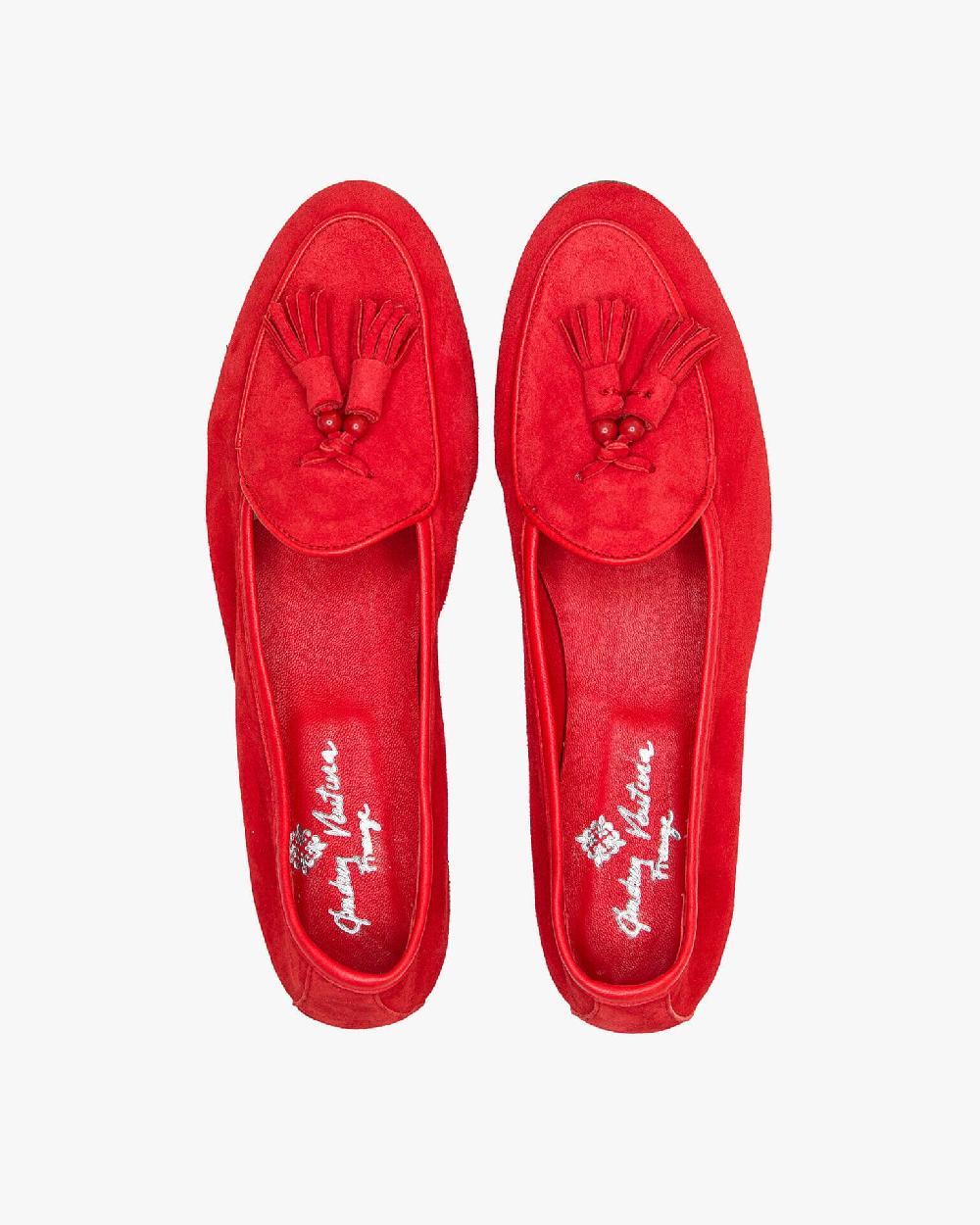 Andrea ventura MOCASSINO DONNA BELGIAN-D NP-CR IN SUEDE ROSSO KUBRICK Online
